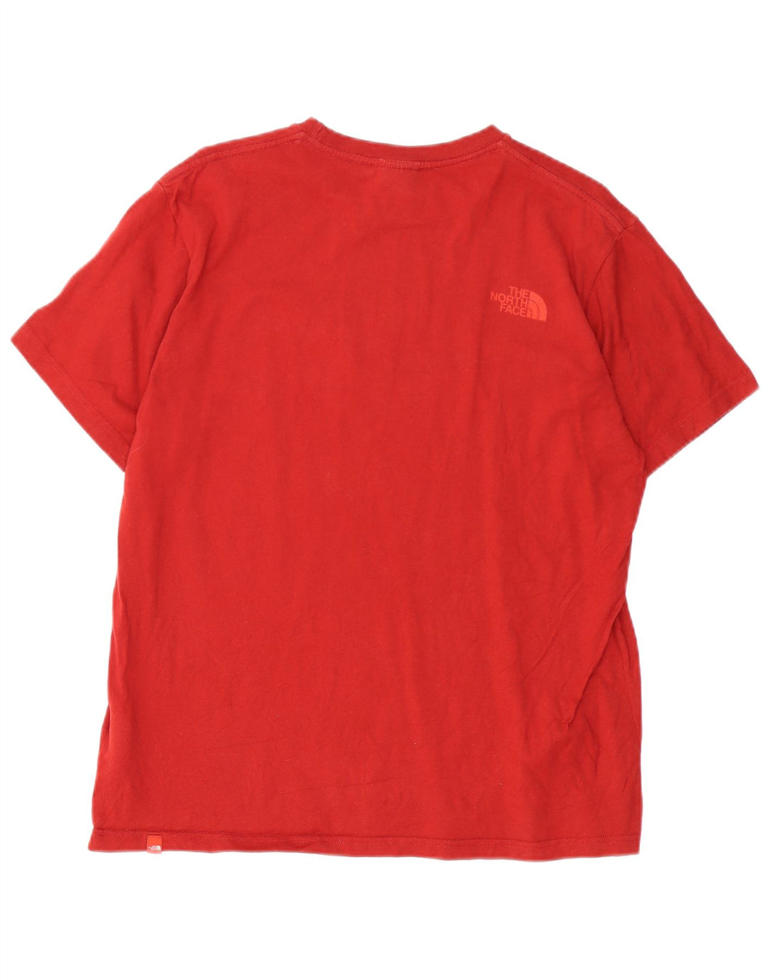 THE NORTH FACE Mens Graphic T-Shirt Top Large Red Cotton