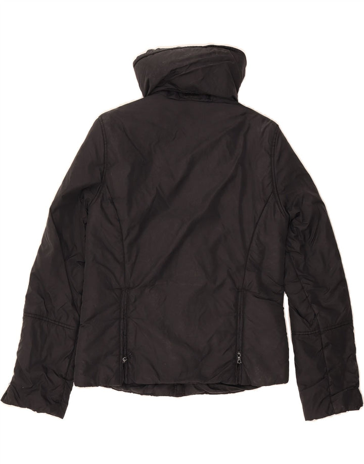GAS Womens Hooded Padded Jacket UK 14 Large Black Vintage Gas and Second-Hand Gas from Messina Hembry 