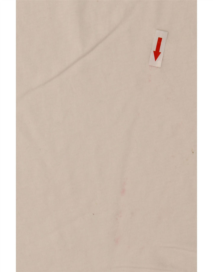 Replay Mens Graphic T-Shirt Top Medium White