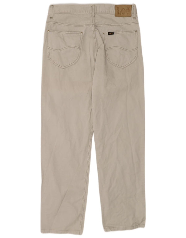 Lee Mens Chicago Straight Jeans W34 L30 White Cotton