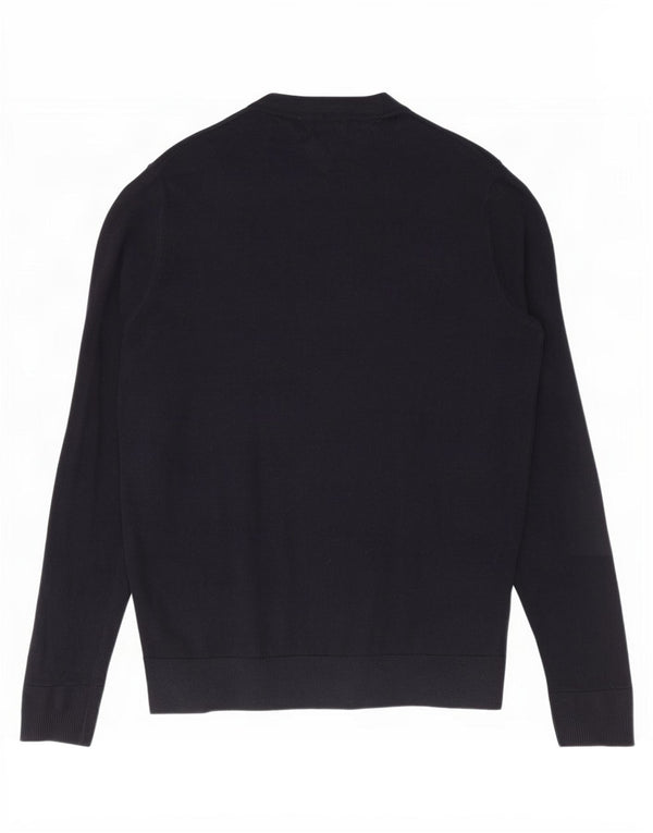 Tommy Hilfiger Mens Crew Neck Jumper Sweater XL Navy Blue Cotton