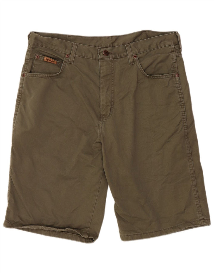WRANGLER Mens Hawaii Casual Shorts W34 Large Khaki Cotton