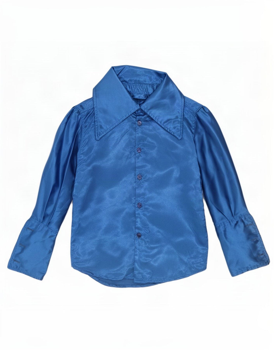 Vintage Mens Formal Shirt Small Blue
