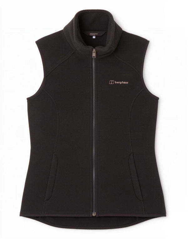 Berghaus Womens Fleece Gilet UK 10 Small Black Polyester