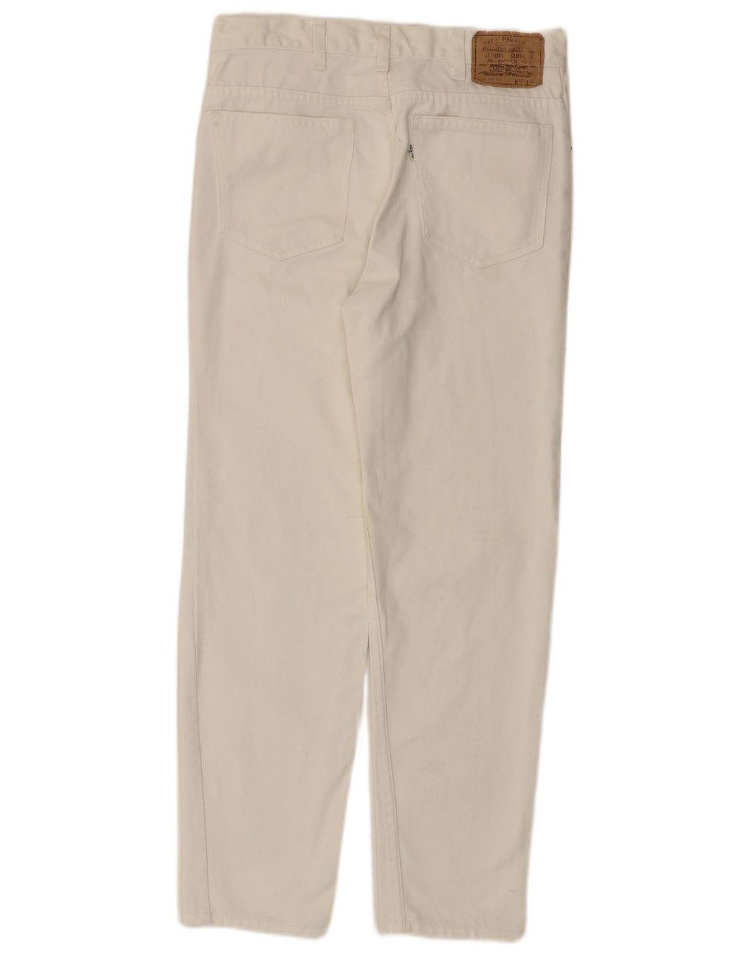 Levi's Womens 630 Tapered Jeans W33 L27 Off White