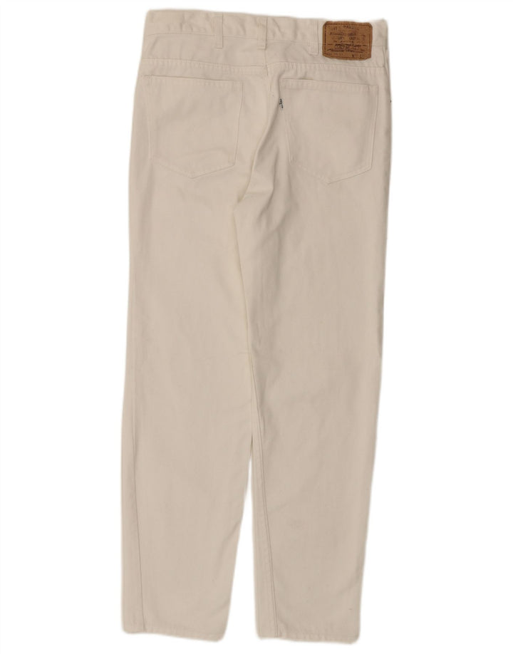 Levi's Womens 630 Tapered Jeans W33 L27 Off White