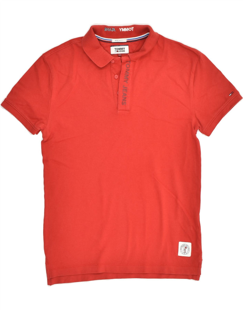 TOMMY HILFIGER Mens Regular Fit Polo Shirt XS Red Cotton | Vintage Tommy Hilfiger | Thrift | Second-Hand Tommy Hilfiger | Used Clothing | Messina Hembry 