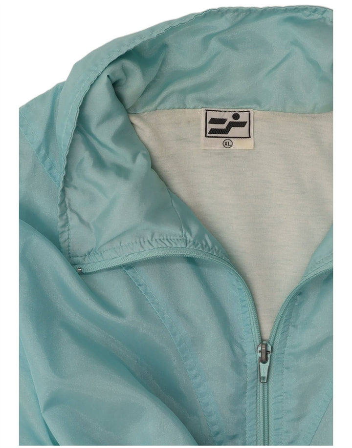 VINTAGE Mens Tracksuit Top Jacket XL Blue