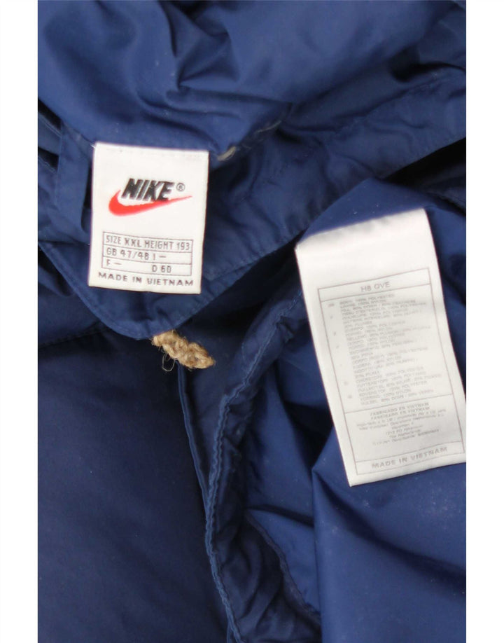 Nike Mens Padded Jacket UK 44 2XL Navy Blue Polyester