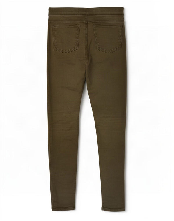 Marks & Spencer Womens Jegging Jeans UK 8 Small W26 L30 Khaki Cotton