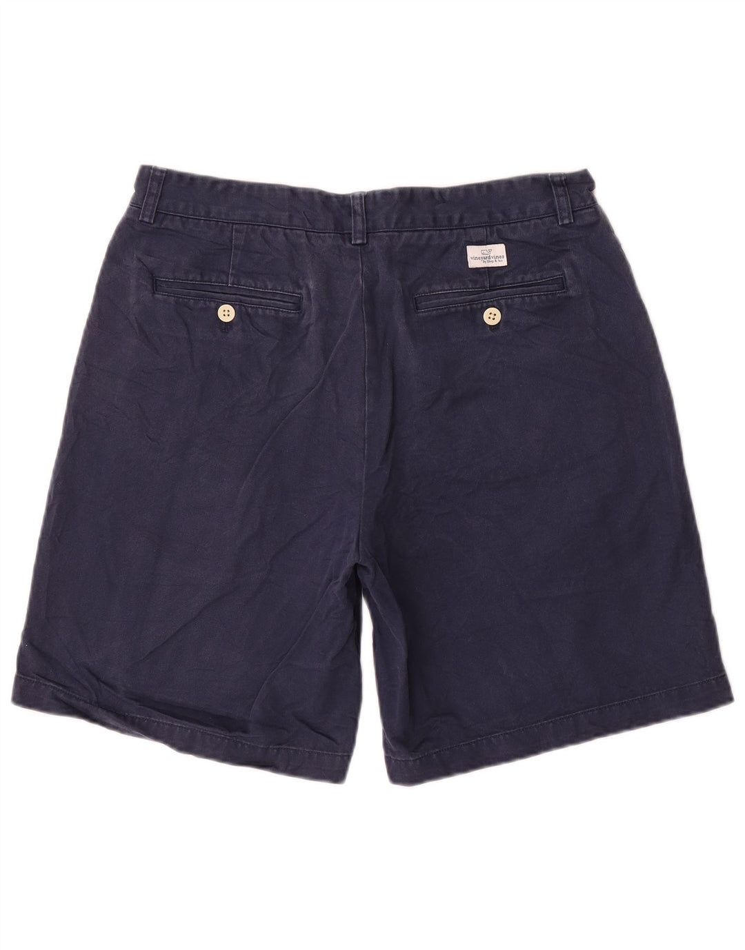 Vineyard Vines Mens Chino Shorts W33 Medium Navy Blue Cotton
