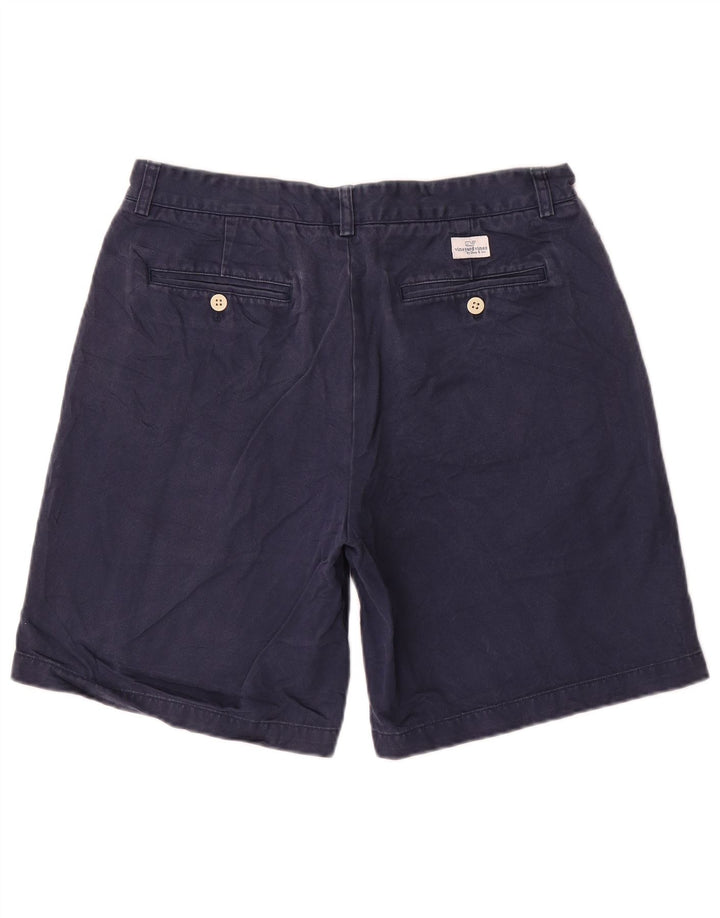 Vineyard Vines Mens Chino Shorts W33 Medium Navy Blue Cotton
