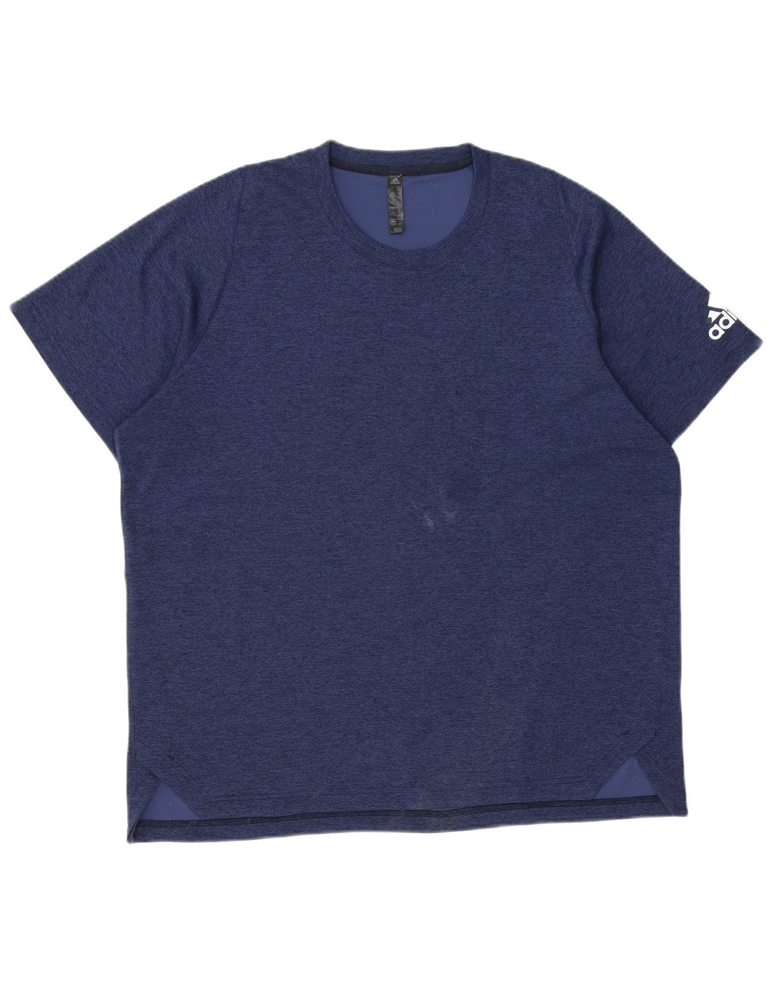 Adidas Mens T-Shirt Top XL Navy Blue Polyester