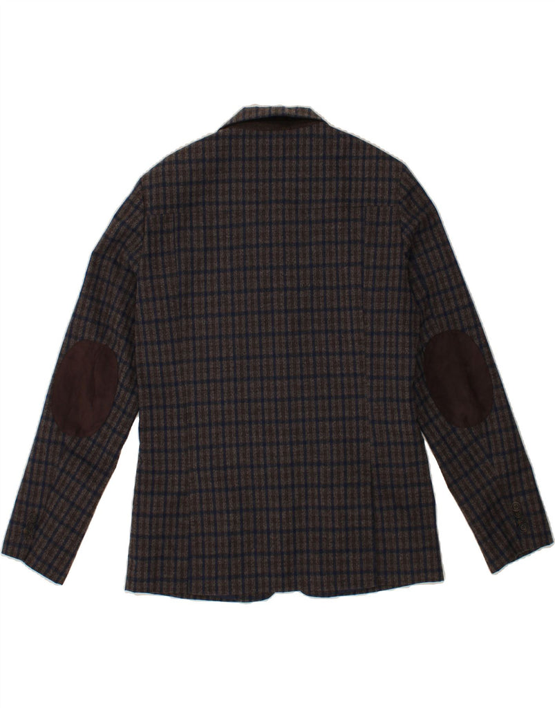 PIAZZA ITALIA Mens Regular Fit Blazer Jacket IT 48 Medium Grey Check Vintage PIAZZA ITALIA and Second-Hand PIAZZA ITALIA from Messina Hembry 