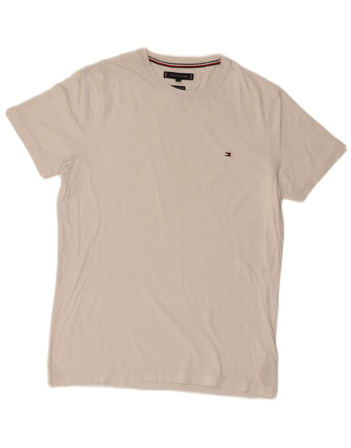 Tommy Hilfiger Mens T-Shirt Top Medium White Cotton