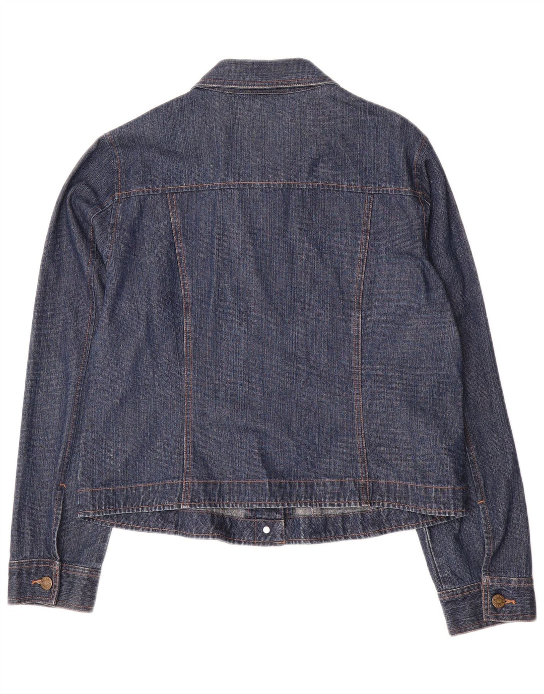 Laura Ashley Womens Denim Jacket UK 16 Large Blue Cotton
