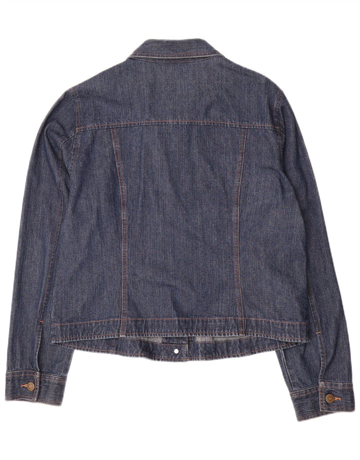 Laura Ashley Womens Denim Jacket UK 16 Large Blue Cotton