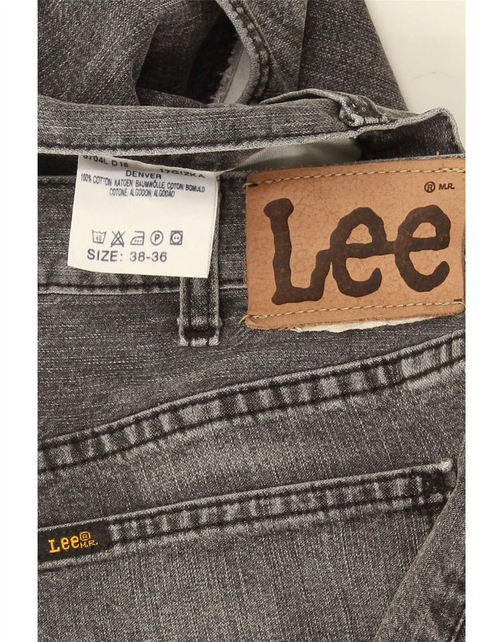 Lee Mens Bootcut Jeans W38 L36 Grey Cotton