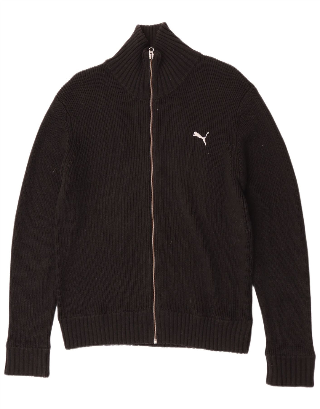 Puma Mens Cardigan Sweater Large Black