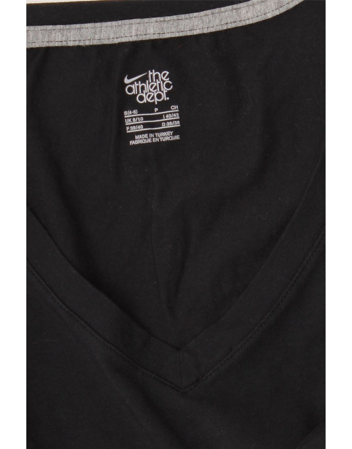 Nike Womens Top Long Sleeve UK 8/10 Small Black