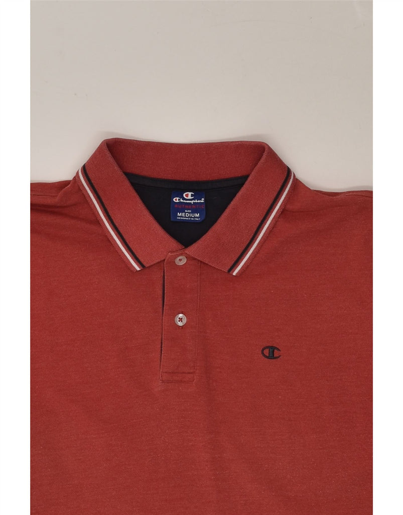 CHAMPION Mens Polo Shirt Medium Brown Cotton | Vintage Champion | Thrift | Second-Hand Champion | Used Clothing | Messina Hembry 