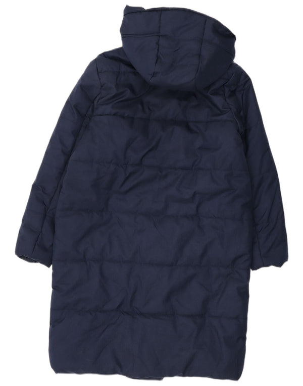 Crew Clothing Womens Hooded Oversized Padded Coat UK 8 Small Navy Blue