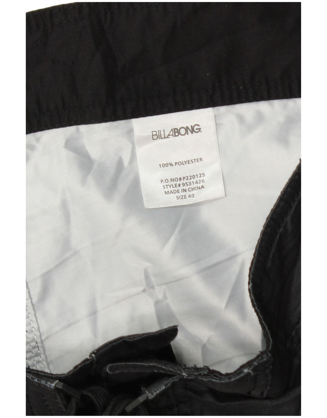 Billabong Mens Swimming Shorts XL  Black Check Polyester