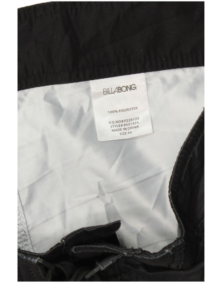 Billabong Mens Swimming Shorts XL  Black Check Polyester