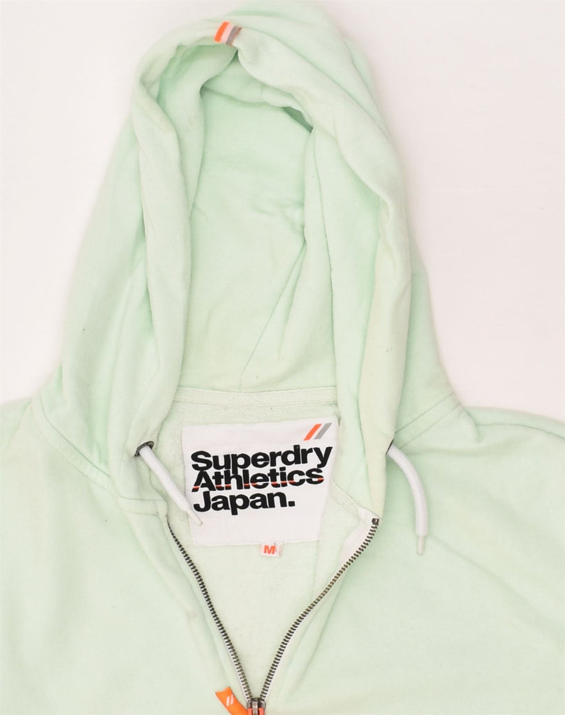 SUPERDRY Mens Zip Hoodie Sweater Medium Green Cotton | Vintage Superdry | Thrift | Second-Hand Superdry | Used Clothing | Messina Hembry 