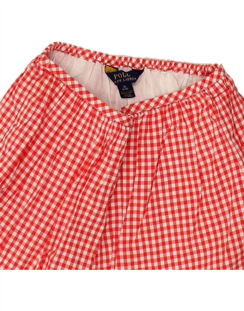 POLO RALPH LAUREN Girls Mini Skirt 8-9 Years Medium W24 Red Gingham Cotton | Vintage Polo Ralph Lauren | Thrift | Second-Hand Polo Ralph Lauren | Used Clothing | Messina Hembry 