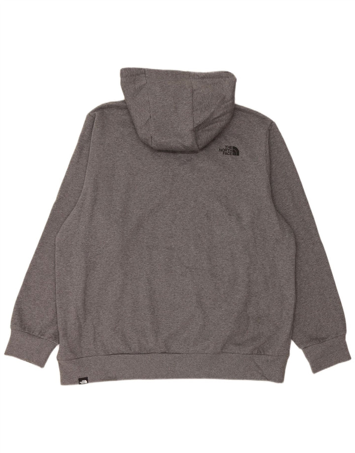THE NORTH FACE Mens Hoodie Jumper 2XL Grey Cotton