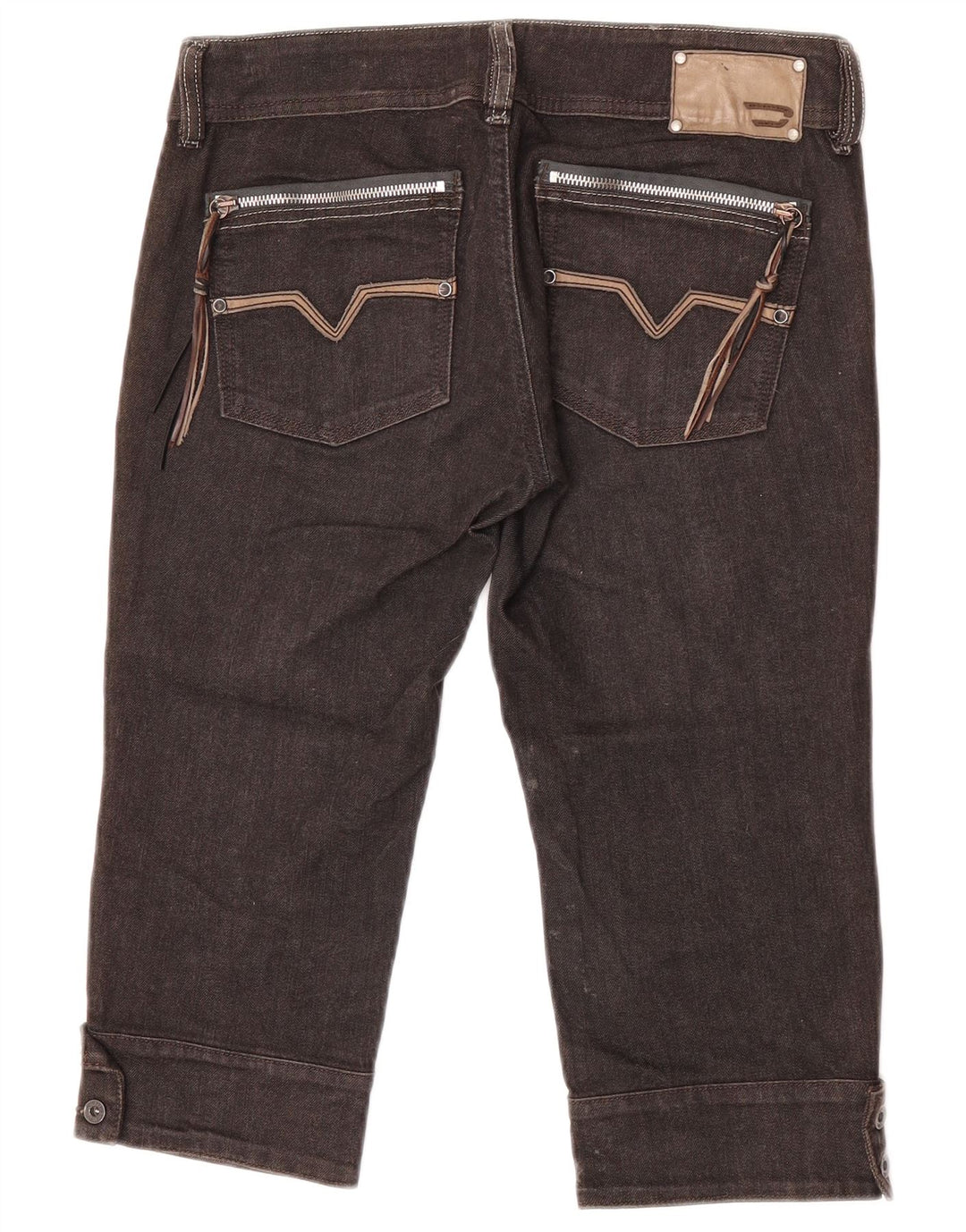 Diesel Womens Bermuda Denim Shorts W30 Medium  Brown Cotton