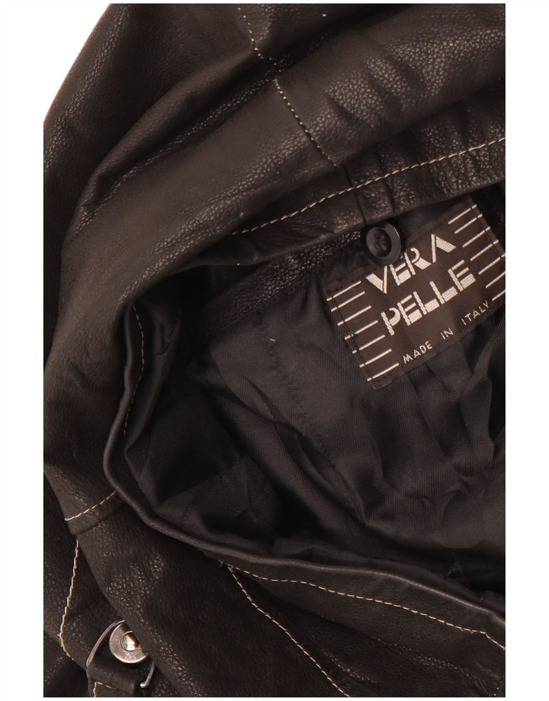 Vintage Mens Leather Jacket UK 44 2XL Black Leather