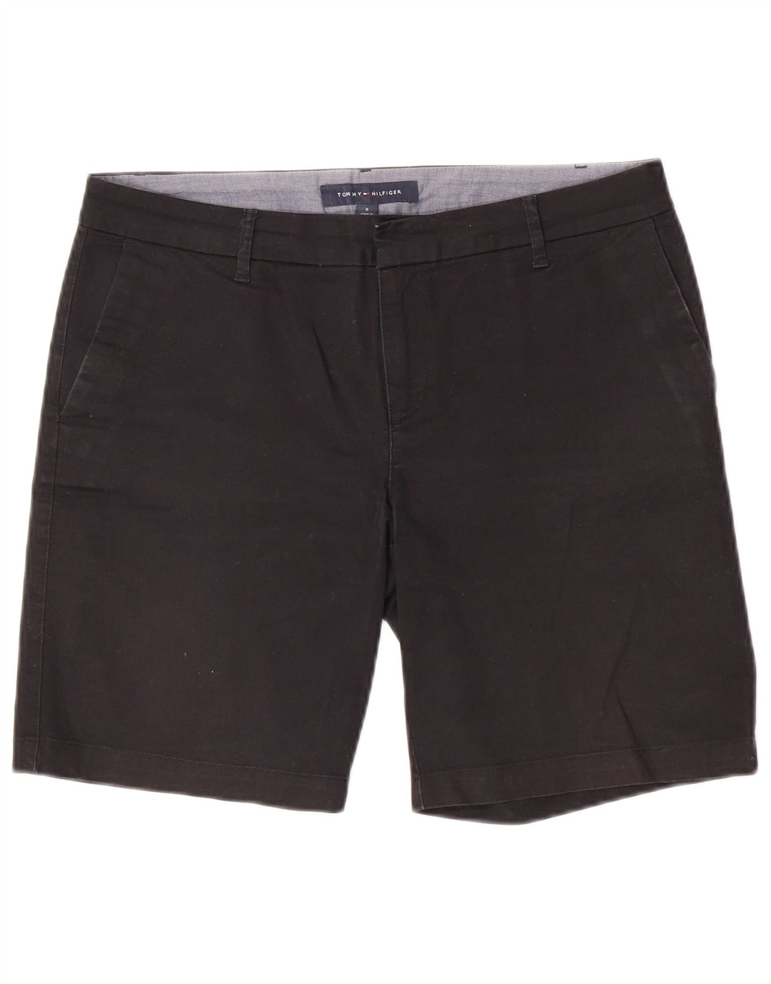Tommy Hilfiger Womens Chino Shorts US 8 Medium W32 Black Cotton