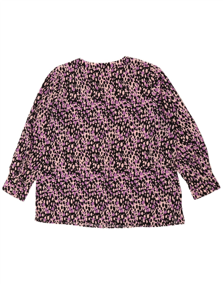 MARKS & SPENCER Womens Blouse Top UK 18 XL  Multicoloured Animal Print