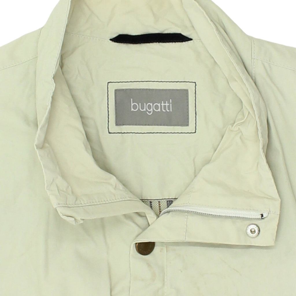 Bugatti Mens Beige Button Up Jacket | Vintage High End Designer Coat VTG | Vintage Messina Hembry | Thrift | Second-Hand Messina Hembry | Used Clothing | Messina Hembry 