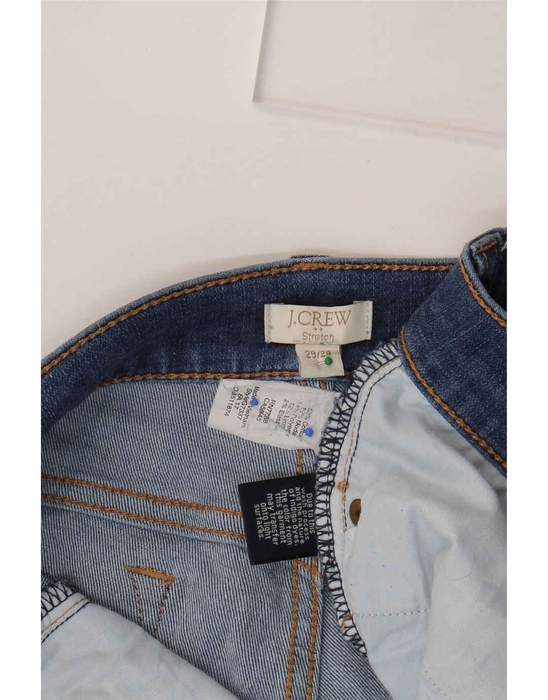 J. CREW Womens Skinny Jeans W32 L28 Blue Cotton Vintage J. Crew and Second-Hand J. Crew from Messina Hembry 