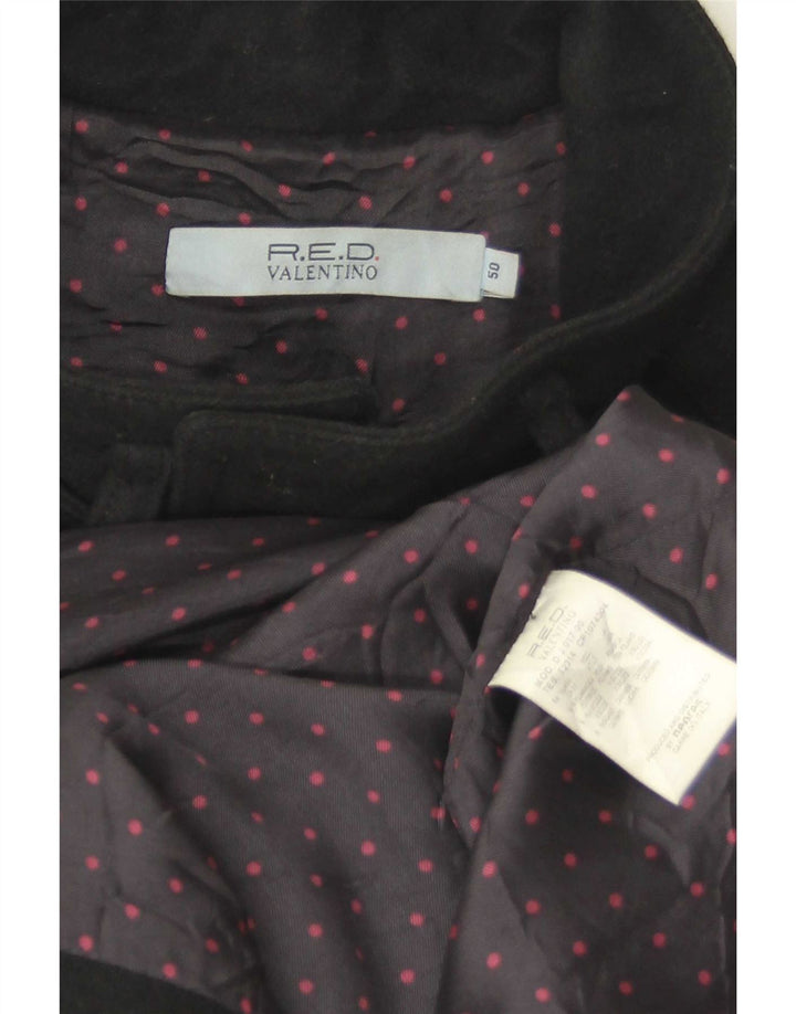 Red by Valentino Mens Duffle Coat IT 50 Large Black Wool