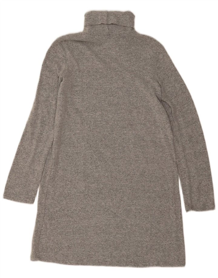 Zara Womens Oversized Jumper Dress UK 10 Small Grey Polyester