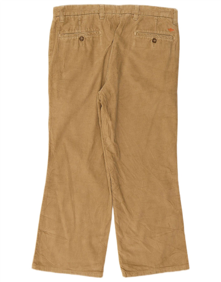 Dockers Mens Bootcut Corduroy Trousers W34 L26 Beige