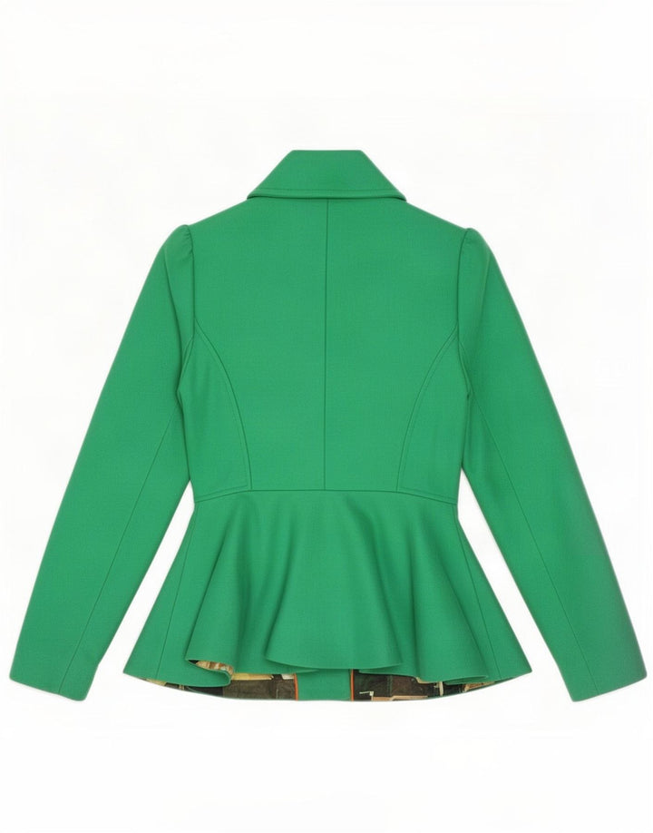 Ted Baker Womens Blazer Jacket Size 0 2XS Green Wool