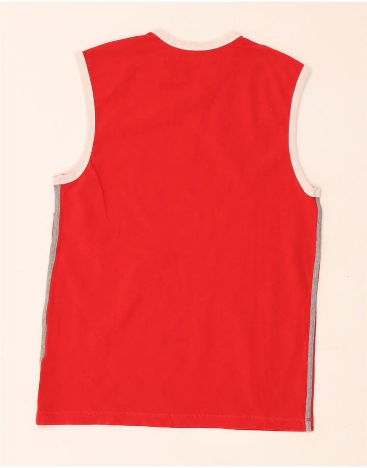 Sergio Tacchini Mens Vest Top Large Red Cotton