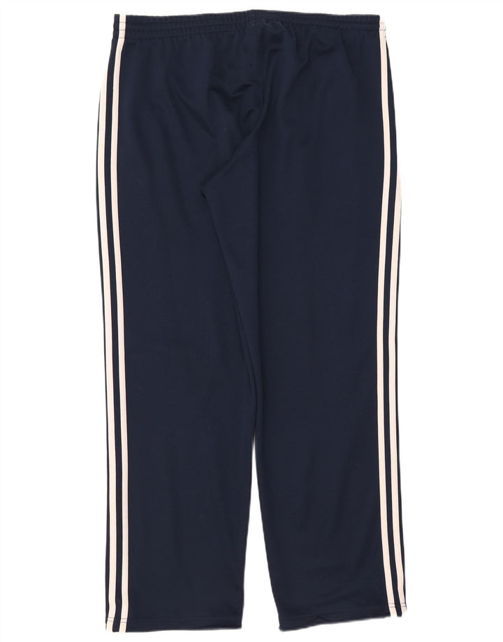 Adidas Mens Tracksuit Trousers UK 44/46 Large  Navy Blue Polyester