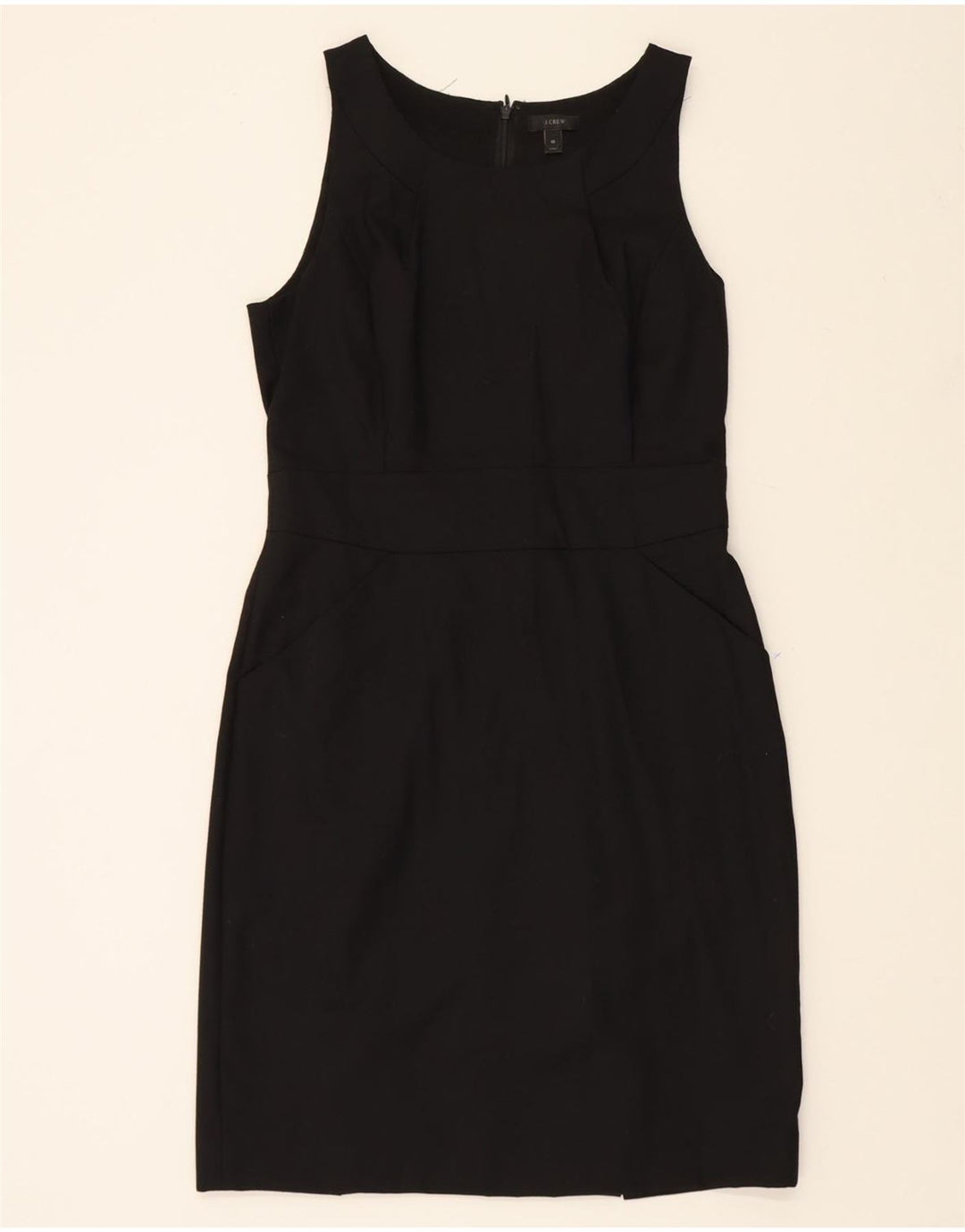 J. CREW Womens Sleeveless Sheath Dress UK 10 Small Black Wool Vintage J. Crew and Second-Hand J. Crew from Messina Hembry 