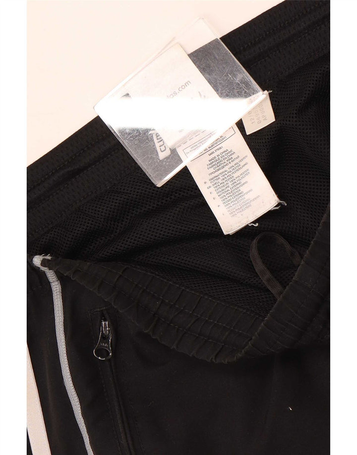 Adidas Mens Tracksuit Trousers Medium Black Polyester Sports