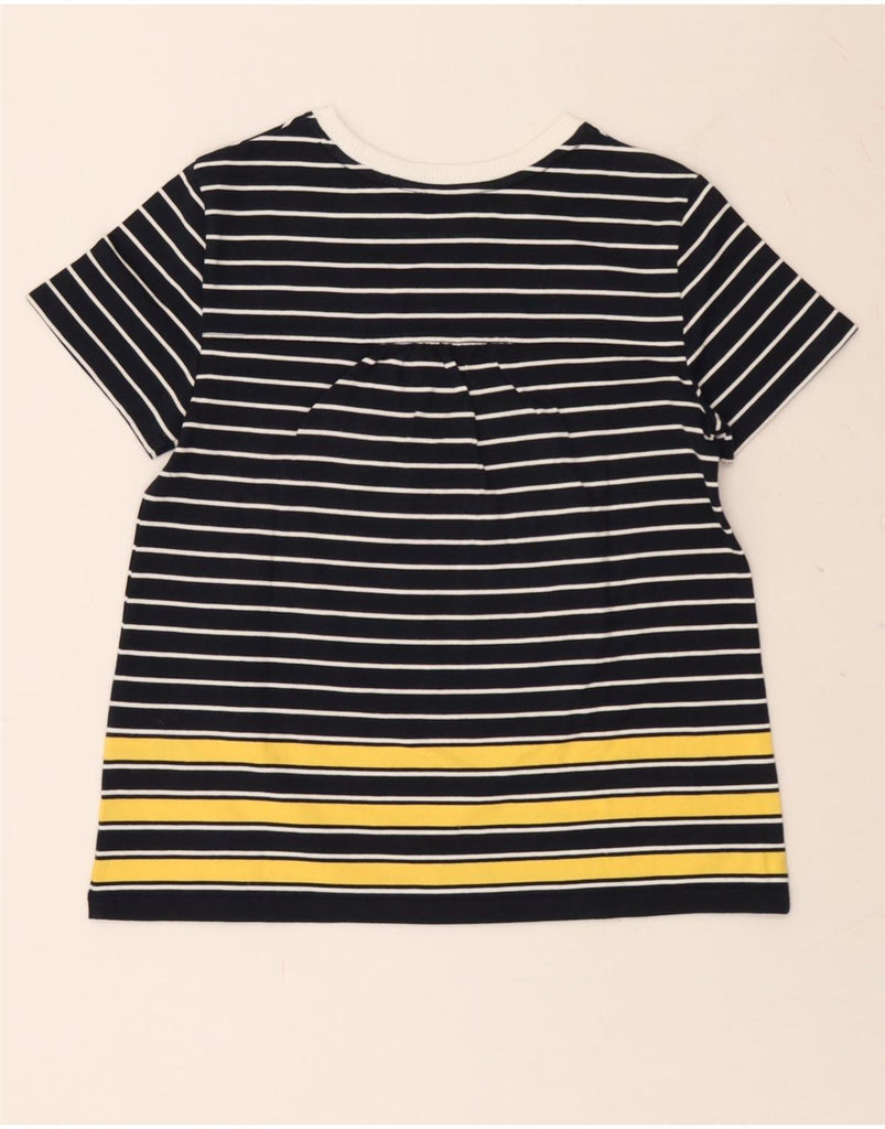 TOMMY HILFIGER Womens T-Shirt Top UK 6 XS Navy Blue Striped Cotton Vintage Tommy Hilfiger and Second-Hand Tommy Hilfiger from Messina Hembry 