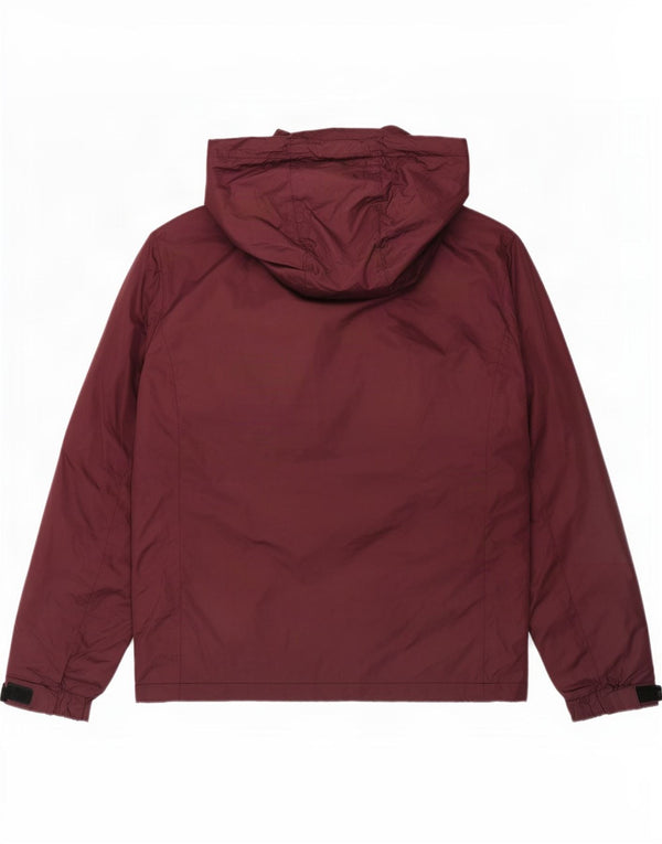 Jack & Jones Mens Hooded Rain Jacket UK 38 Medium Burgundy Nylon