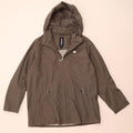 BRUGI Womens Hooded Rain Jacket UK 18 XL Grey Polyamide