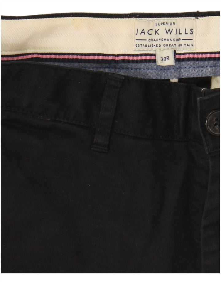 Jack Wills Mens Chino Shorts  W30 Medium Black Cotton
