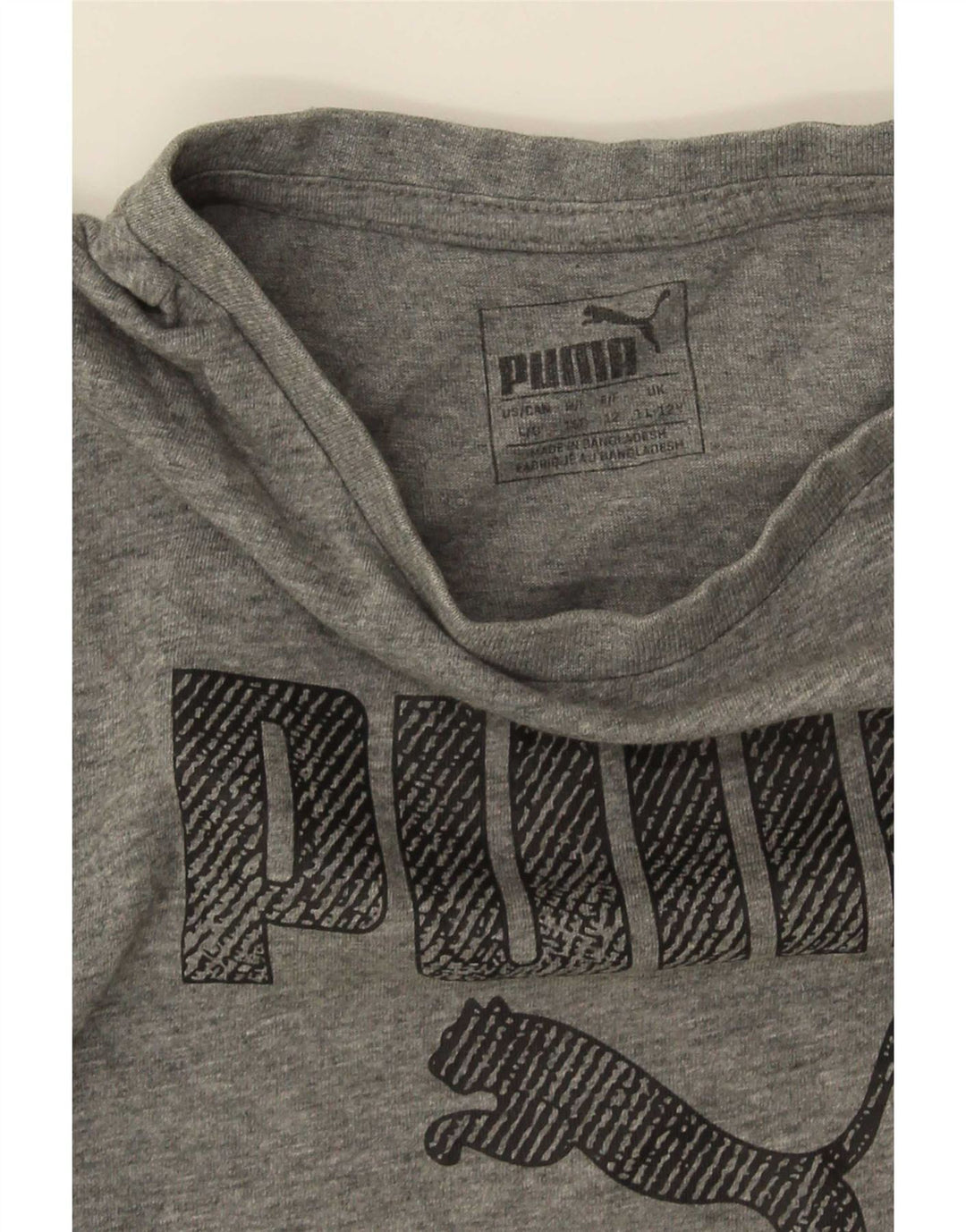 Puma Boys Graphic T-Shirt Top 11-12 Years Grey